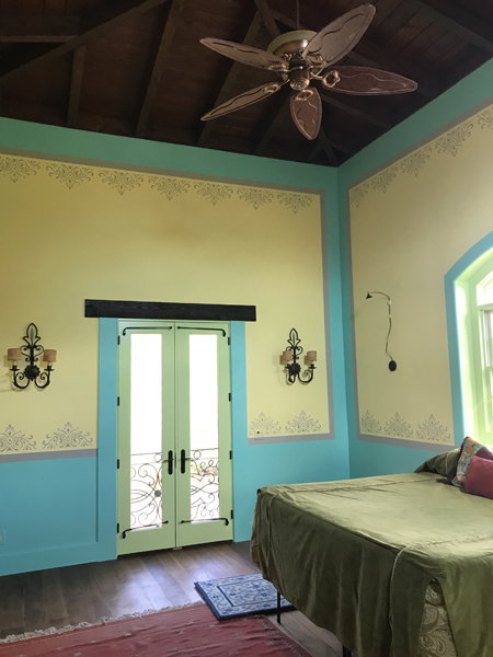 Spanish Colonial Style master bedroom